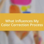 What Influences My Color Correction Process